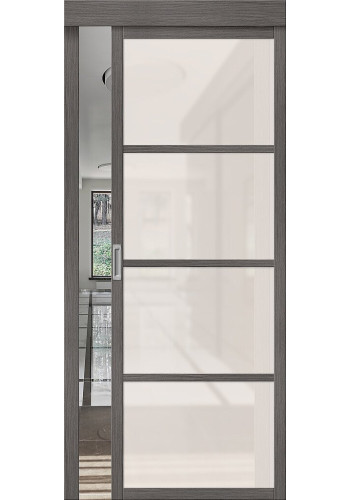 Межкомнатная дверь Твигги-11.3, со стеклом, цвет Grey Melinga